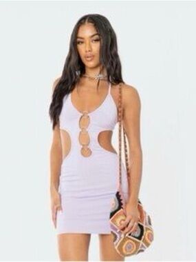 livia lacey cotton scrunch mini dress Livia Lacey Cotton Scrunch Mini Dress